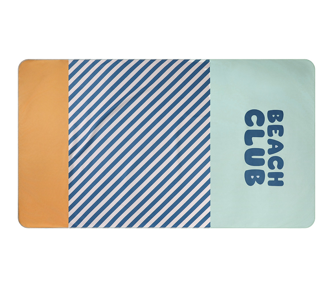 Toalla Playa Microfibra Stripes Blues & Beyond Personalizable