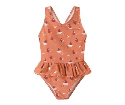 Costume Intero Incrociato con Volanti Camping