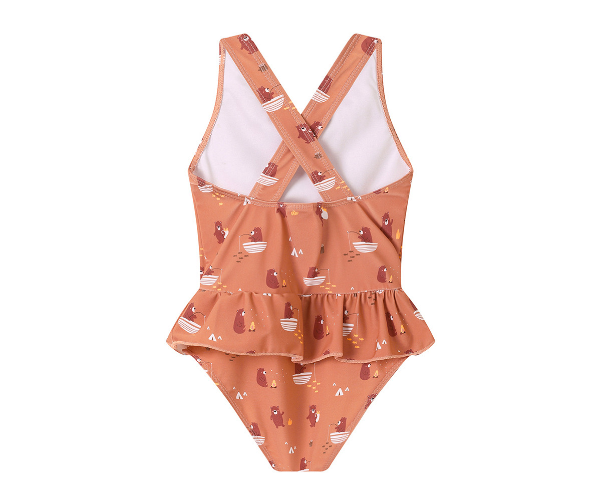 Costume Intero Incrociato con Volanti Camping