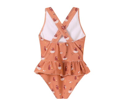 Costume Intero Incrociato con Volanti Camping