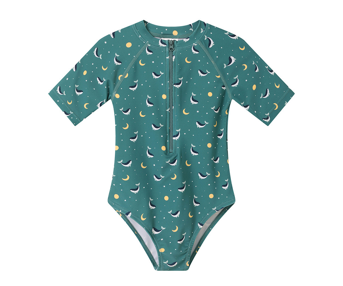 Bañador con Cremallera  Whale Teal