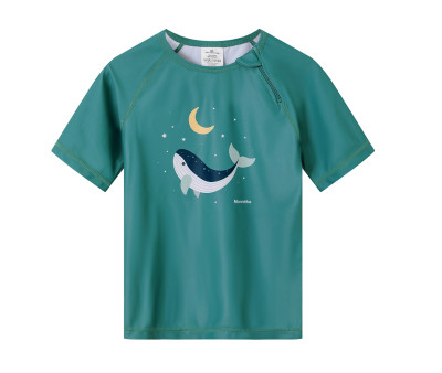 Camiseta de proteção solar Whale Teal