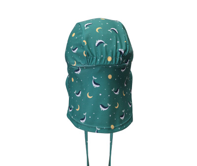 Gorro Playa Bebé Whale Teal