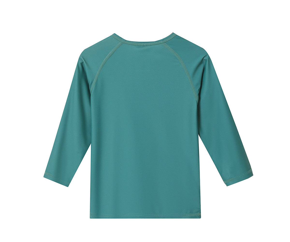 Camiseta de proteção solar de manga comprida Whale Teal