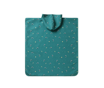 Poncho Spiaggia Teal Whale