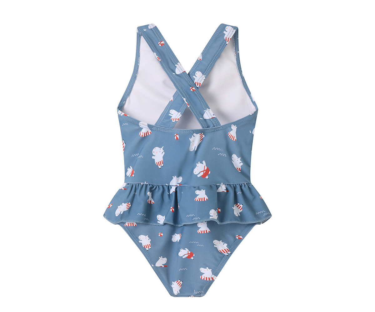 Costume Intero Incrociato con Volanti Hippos