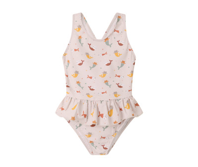 Costume Intero Incrociato con Volanti Mermaid Cats