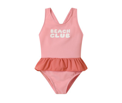 Costume Intero Incrociato con Volanti Stripes Bloom & Blush