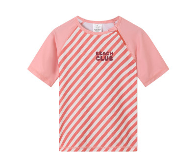 Camiseta de proteção solar Stripes Bloom & Blush