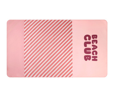 Toalla Playa Microfibra Stripes Bloom & Blush Personalizable