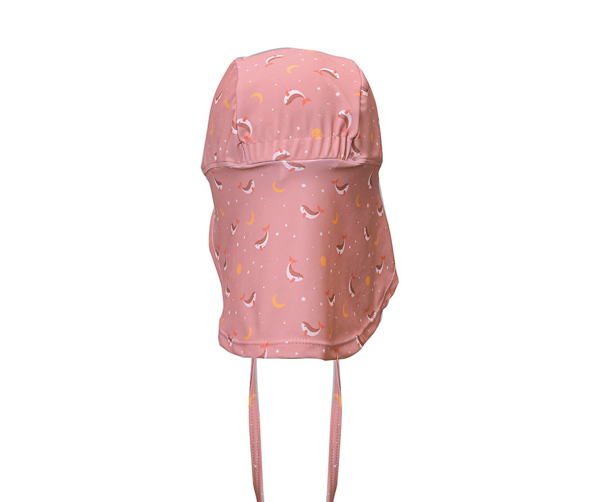 Cappello Spiaggia Bebè Whale Pink