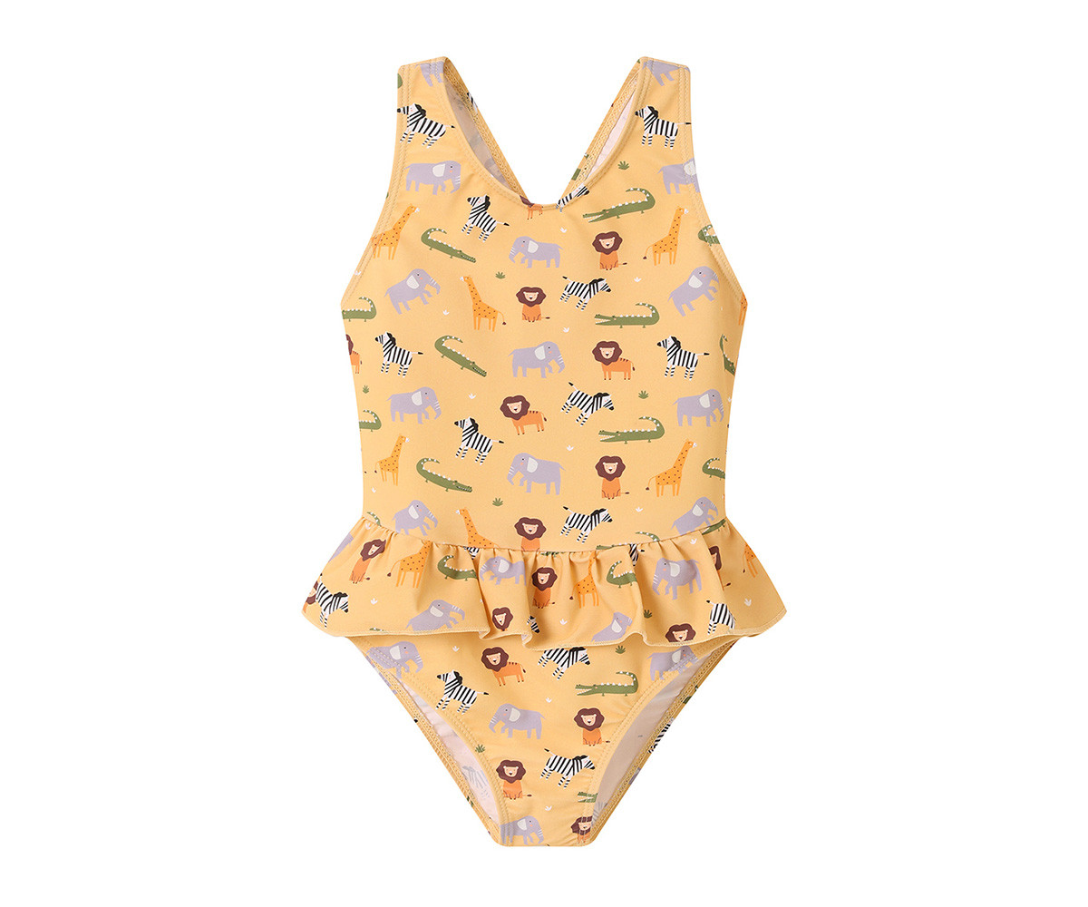 Costume Intero Incrociato con Volanti Wild Animals