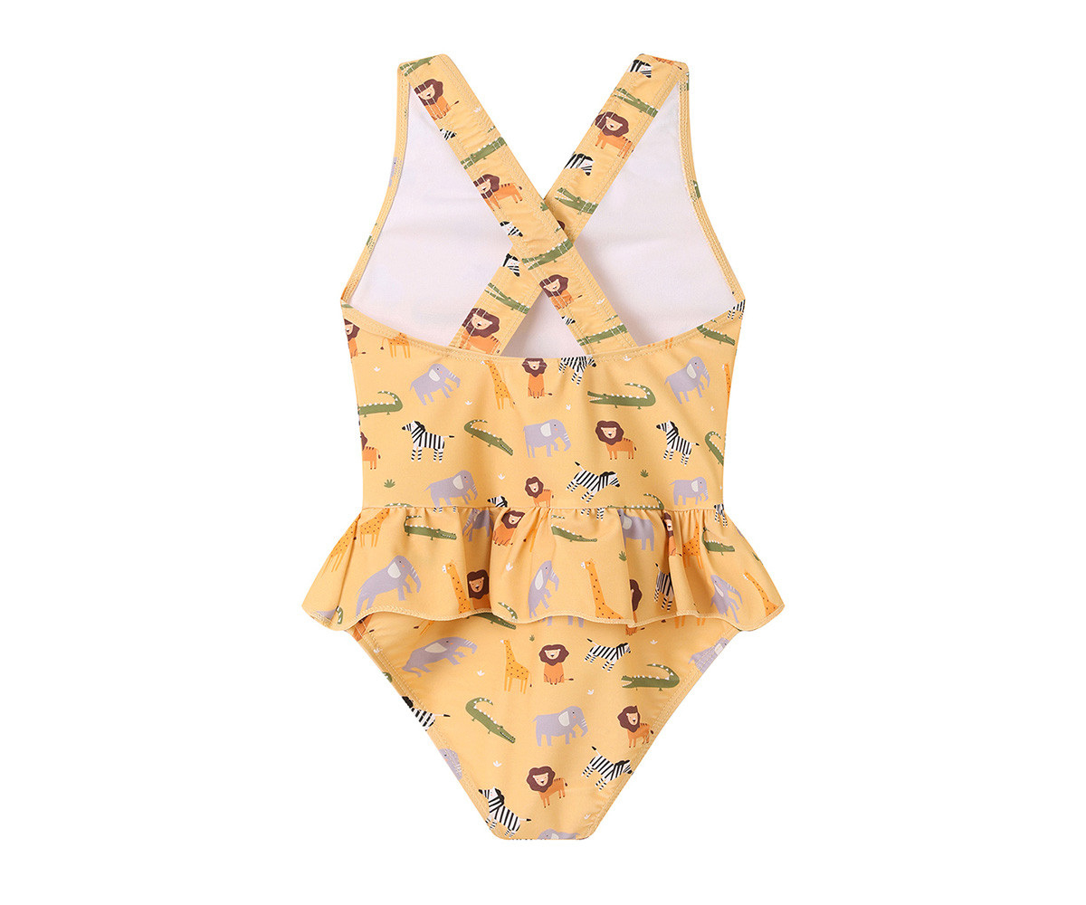 Costume Intero Incrociato con Volanti Wild Animals