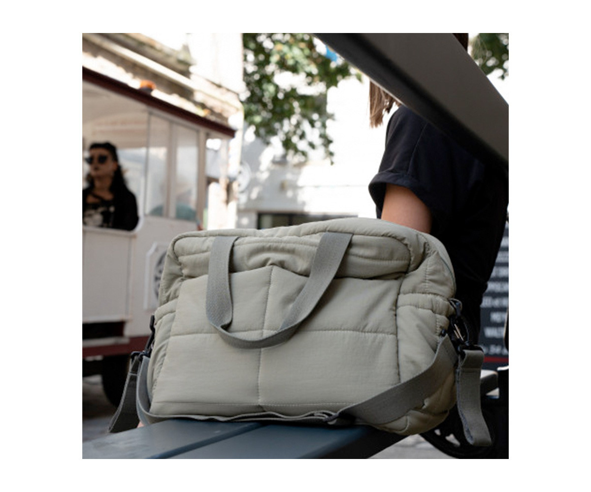 Bolso Carro Bebé Pluméa Cactus Green con Cambiador