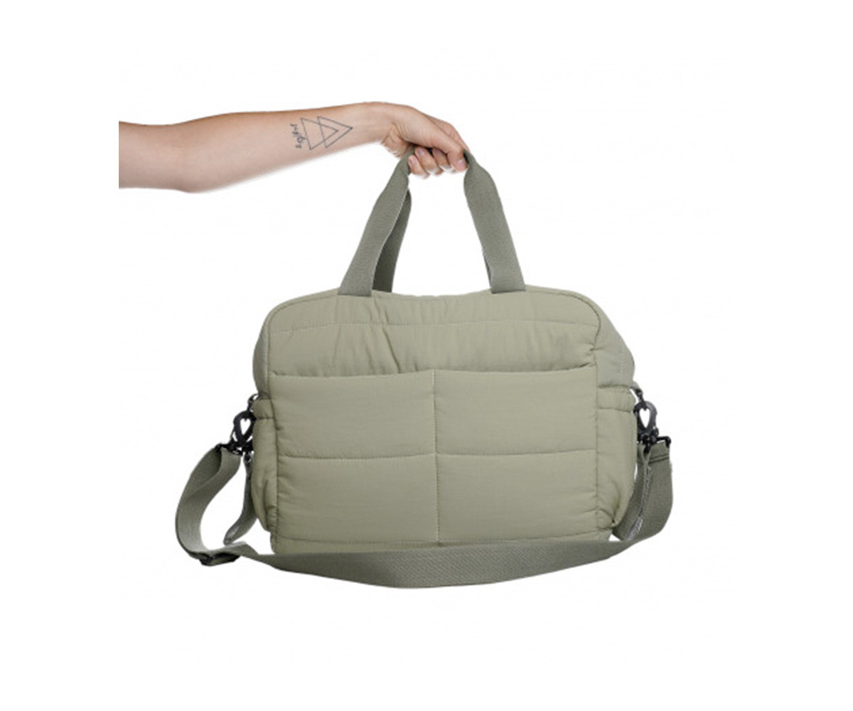 Bolso Carro Bebé Pluméa Cactus Green con Cambiador