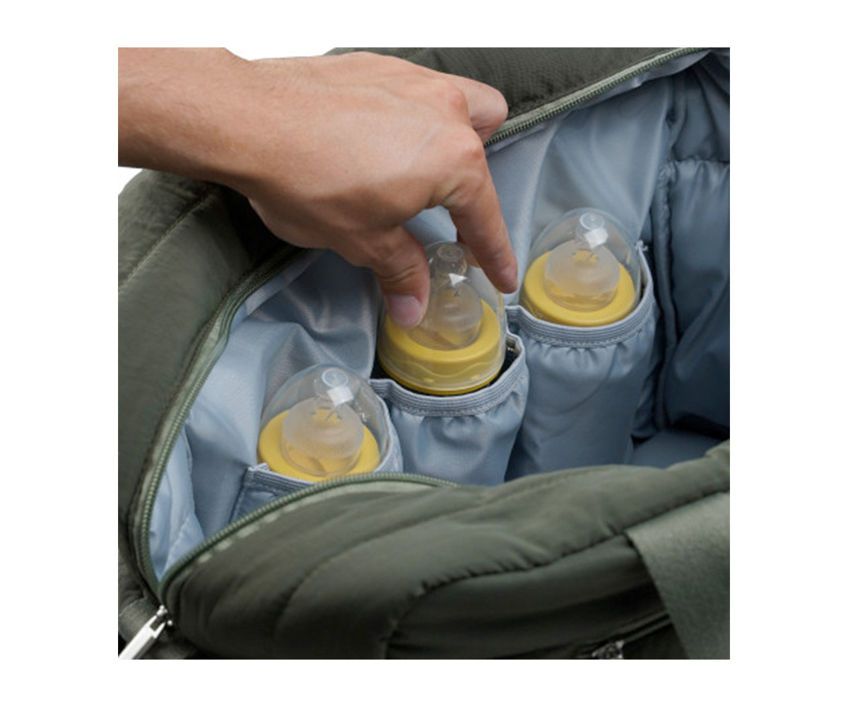 Bolso Carro Bebé Pluméa Cactus Green con Cambiador