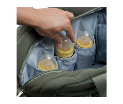 Bolso Carro Bebé Pluméa Cactus Green con Cambiador