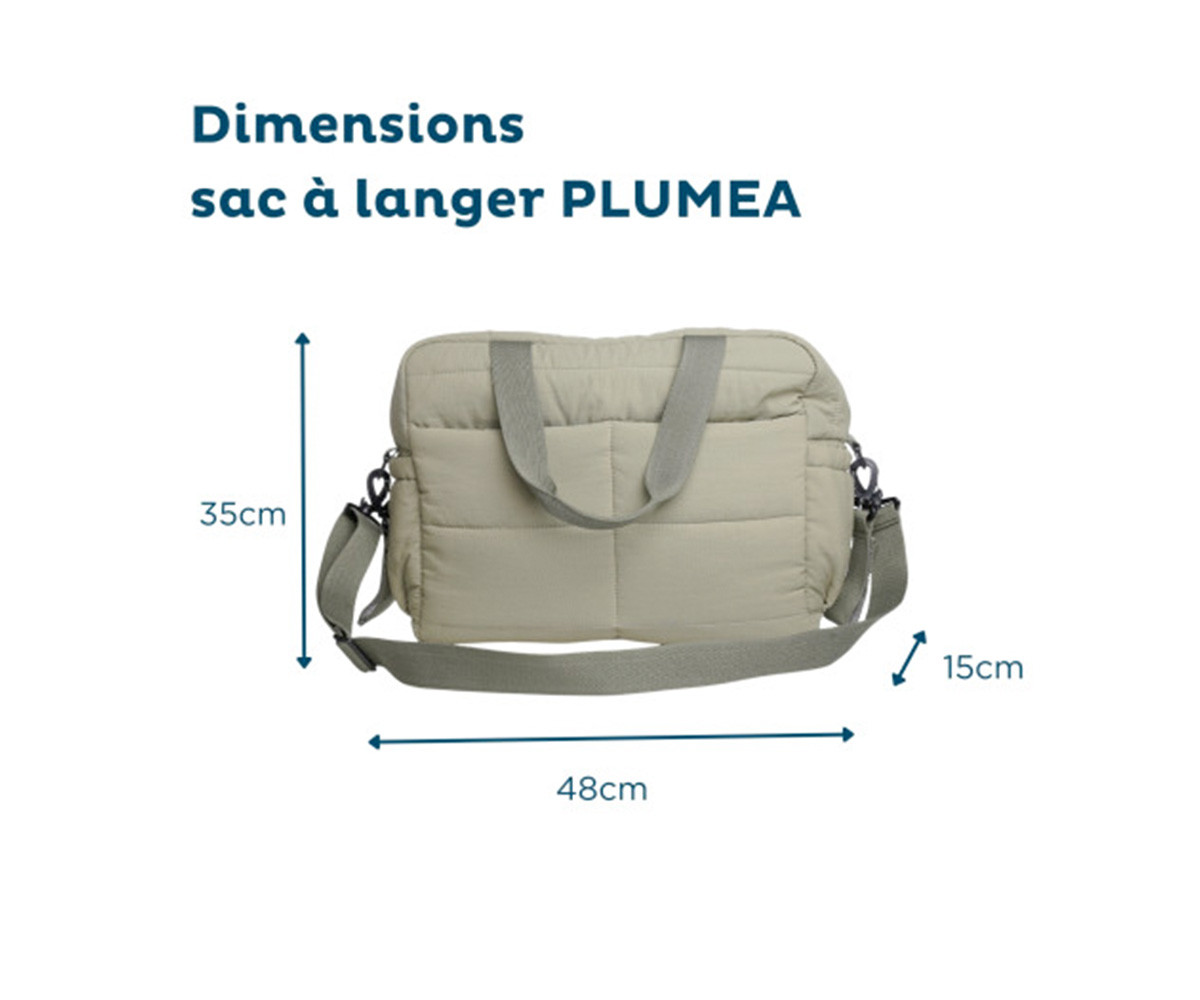 Bolso Carro Bebé Pluméa Cactus Green con Cambiador