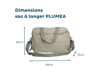 Bolso Carro Bebé Pluméa Cactus Green con Cambiador