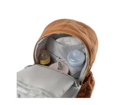 Mochila con Cambiador Plumini para Bebés Ocre