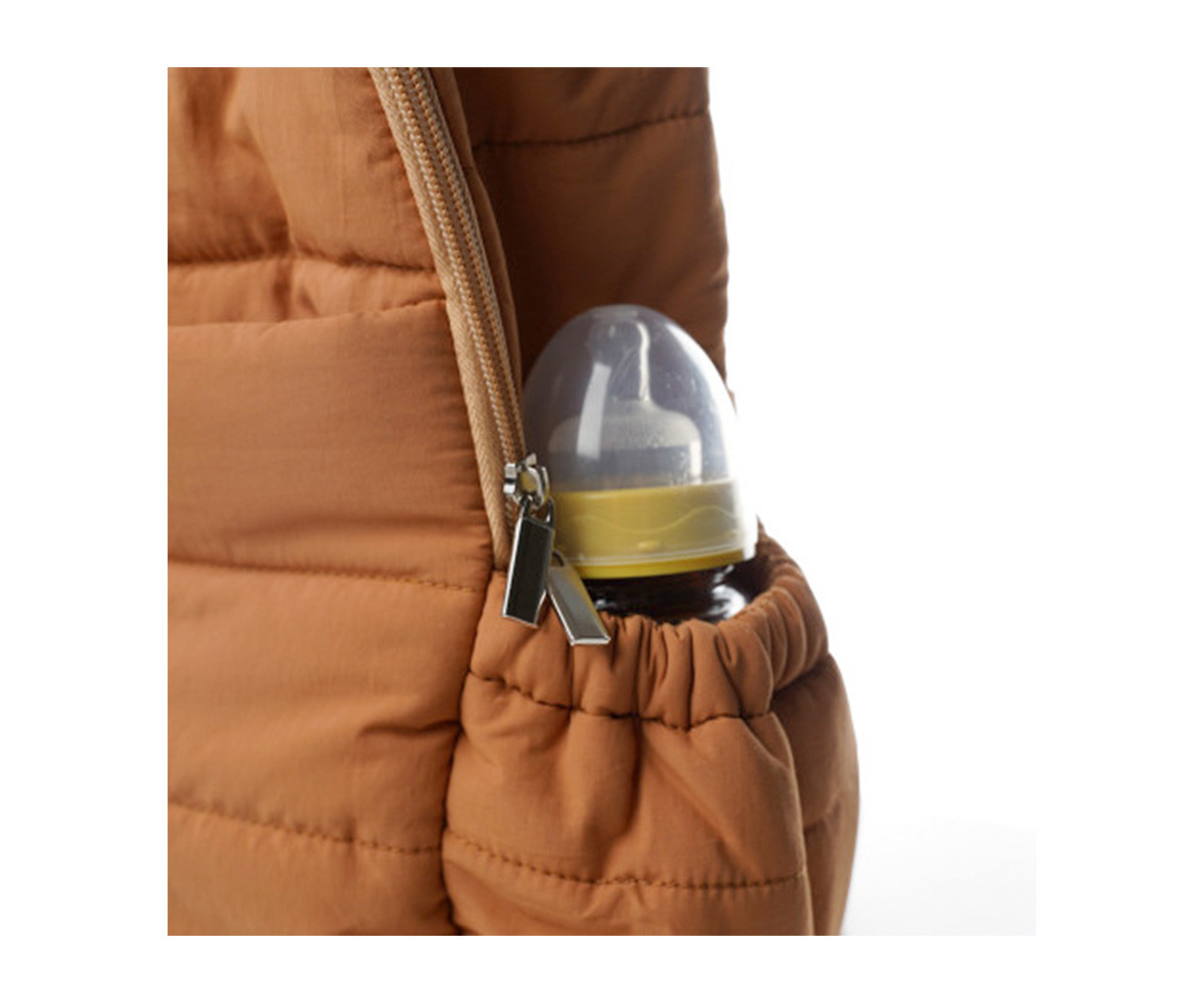 Mochila con Cambiador Plumini para Bebés Ocre