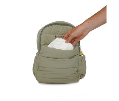 Mochila con Cambiador Plumini para Bebés Vert Cactus
