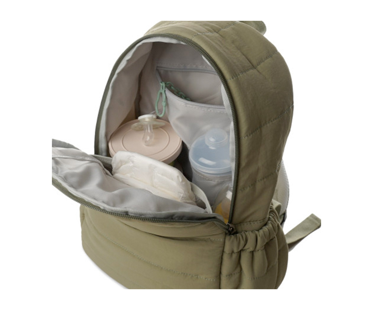 Mochila con Cambiador Plumini para Bebés Vert Cactus