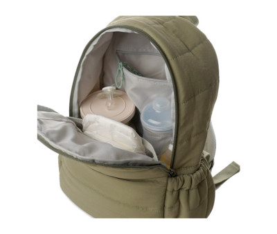 Mochila con Cambiador Plumini para Bebés Vert Cactus