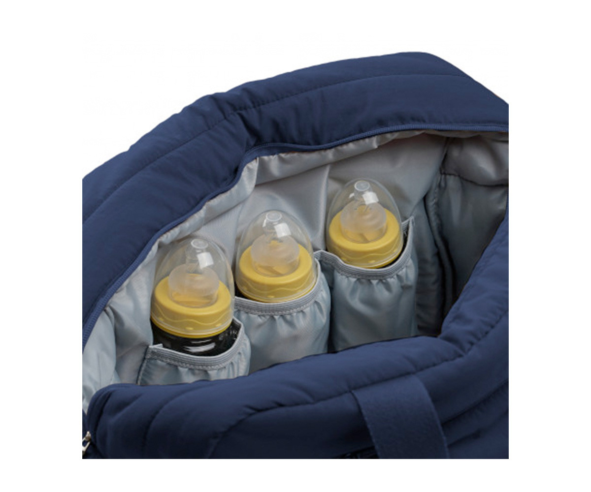 Bolso Carro Bebé Pluméa Bleu Nuit con Cambiador