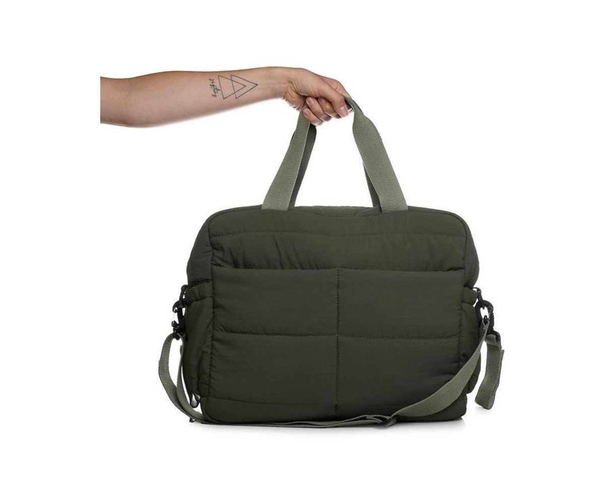 Bolso Carro Bebé Pluméa Kaki con Cambiador