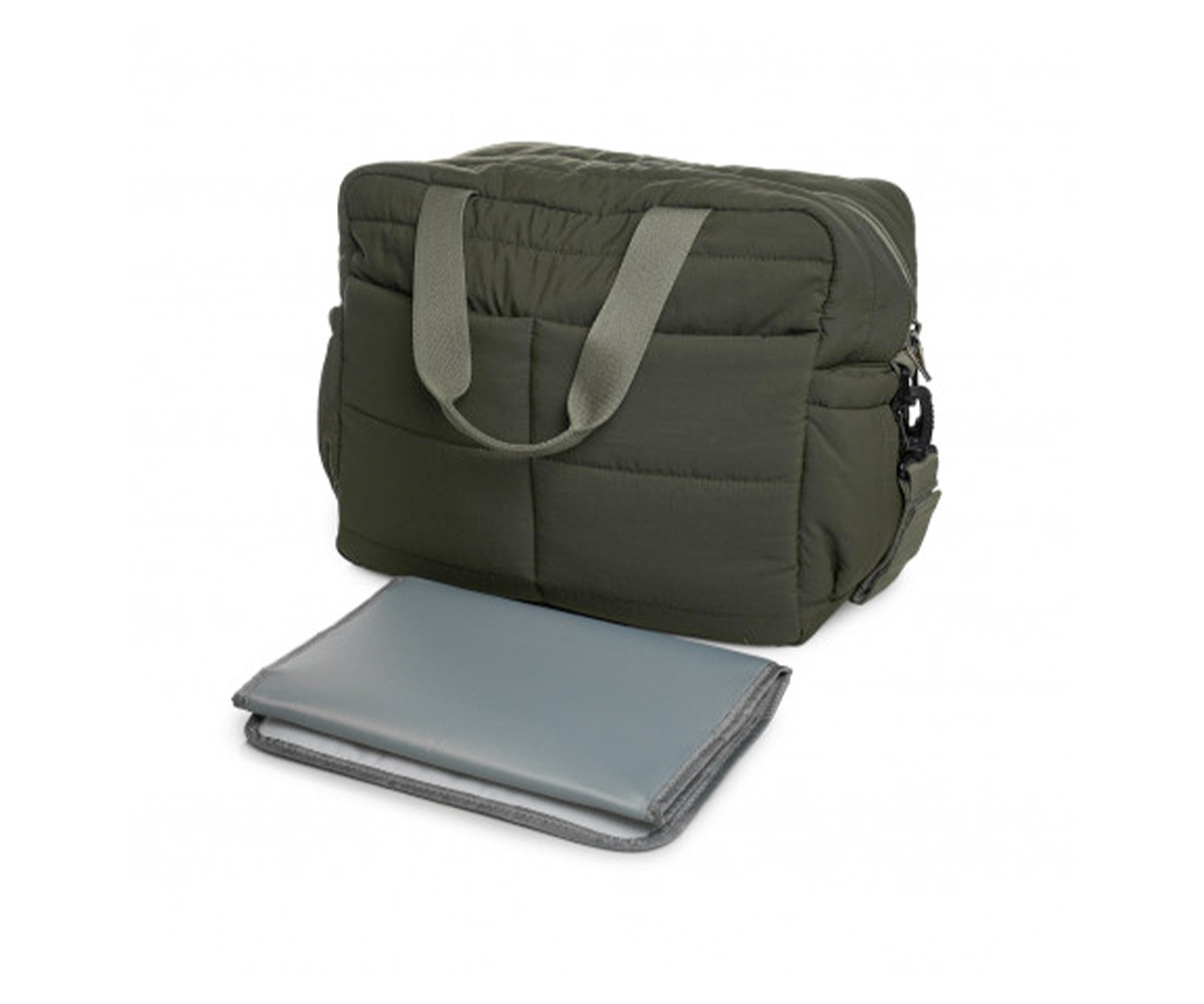 Bolso Carro Bebé Pluméa Kaki con Cambiador