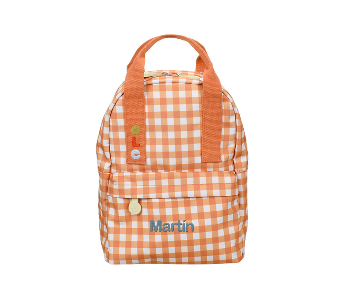 Mochila Infantil Pequeña Personalizable Gingham
