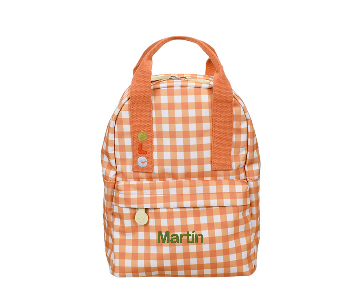 Mochila Infantil Pequeña Personalizable Gingham