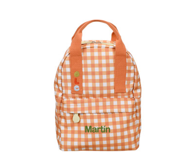 Mochila Infantil Pequeña Personalizable Gingham
