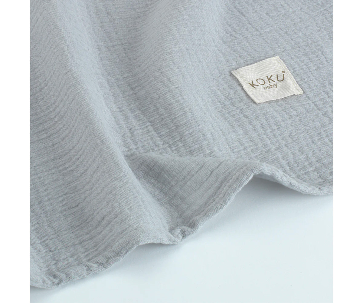Mussola Grande Grigio Azzurro 122x140 cm