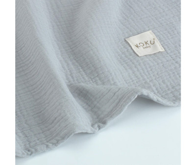 Mussola Grande Grigio Azzurro 122x140 cm