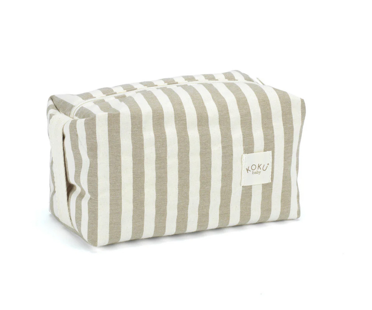 Neceser Stripe Topo Green