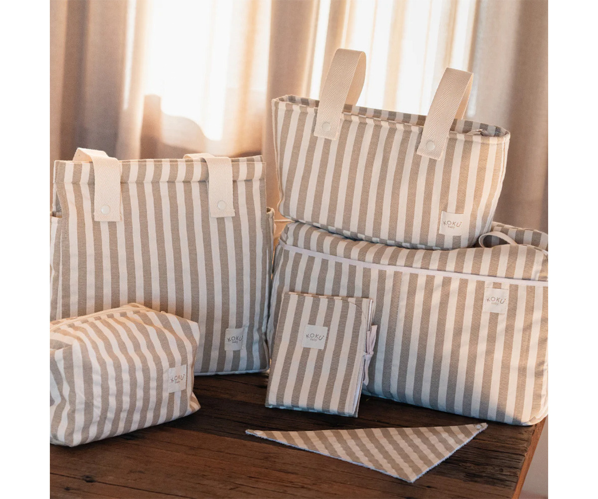 Neceser Stripe Topo Green