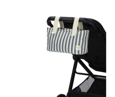 Borsa Mini Stripe Navy Blue