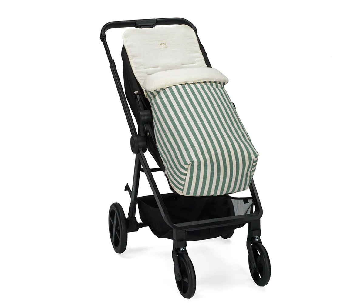 Sacco Passeggino Stripe Green Khaki