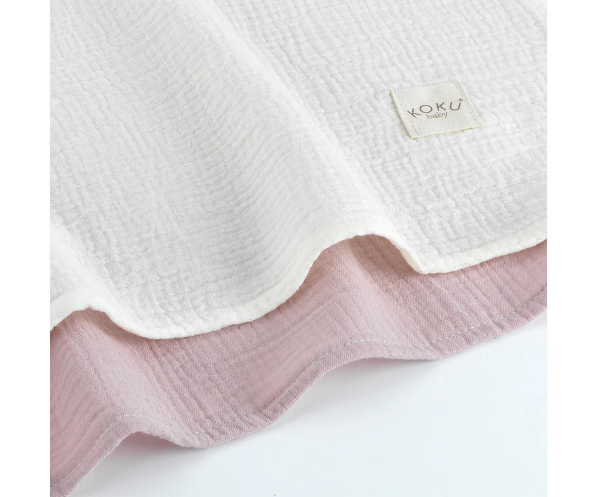 Pack 2 Mussole Media Rosa 70x70cm