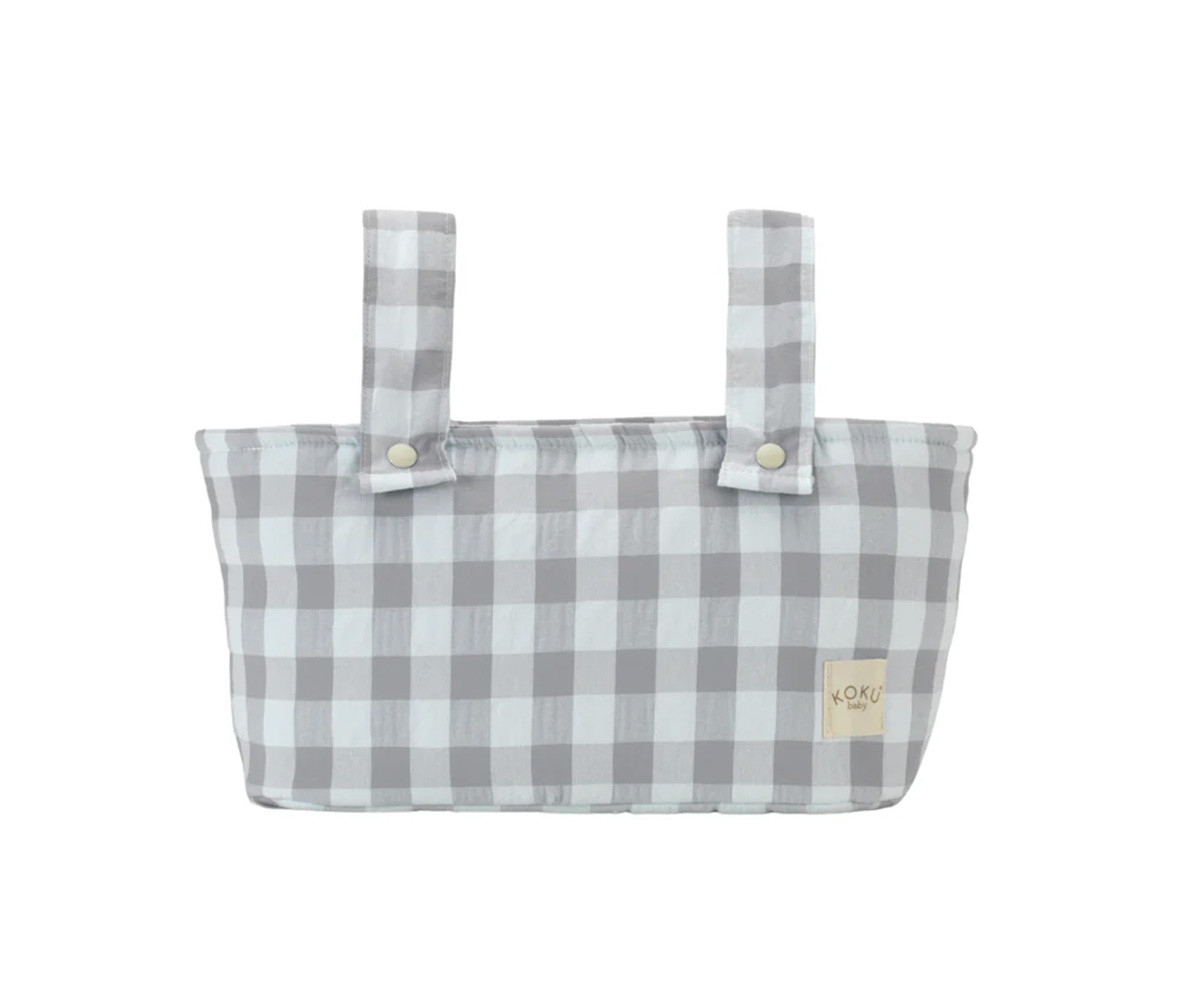 Borsa Mini Stripe Vichy Grey