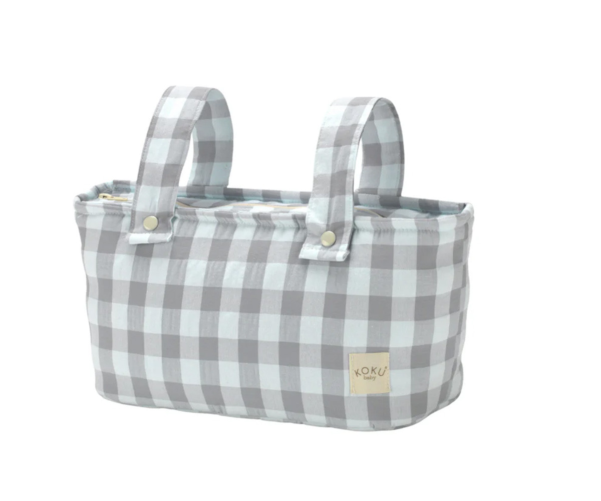 Borsa Mini Stripe Vichy Grey