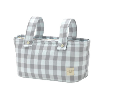 Borsa Mini Stripe Vichy Grey