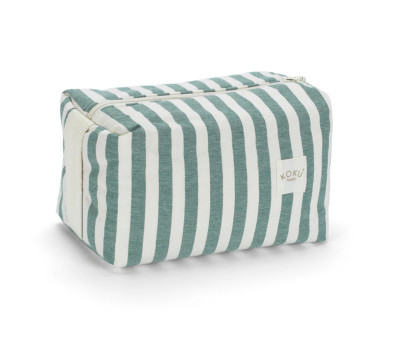 Neceser Stripe Green Khaki