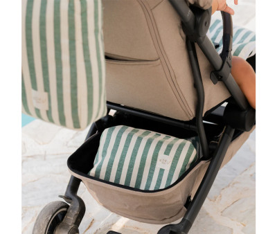 Neceser Stripe Green Khaki