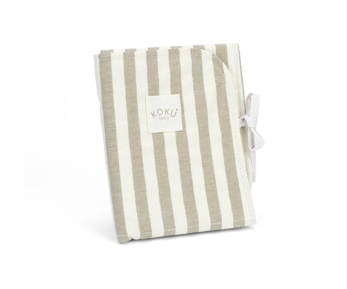 Fasciatoio Impermeabile Stripe Topo Green