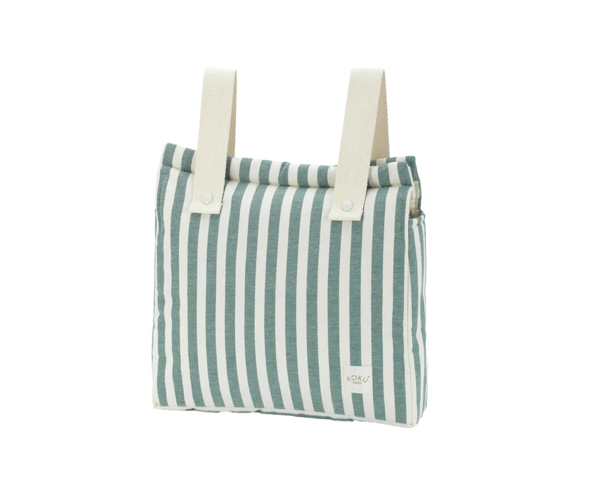 Borsa Organizer Passeggino Stripe Green Khaki