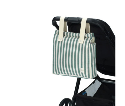 Borsa Organizer Passeggino Stripe Green Khaki
