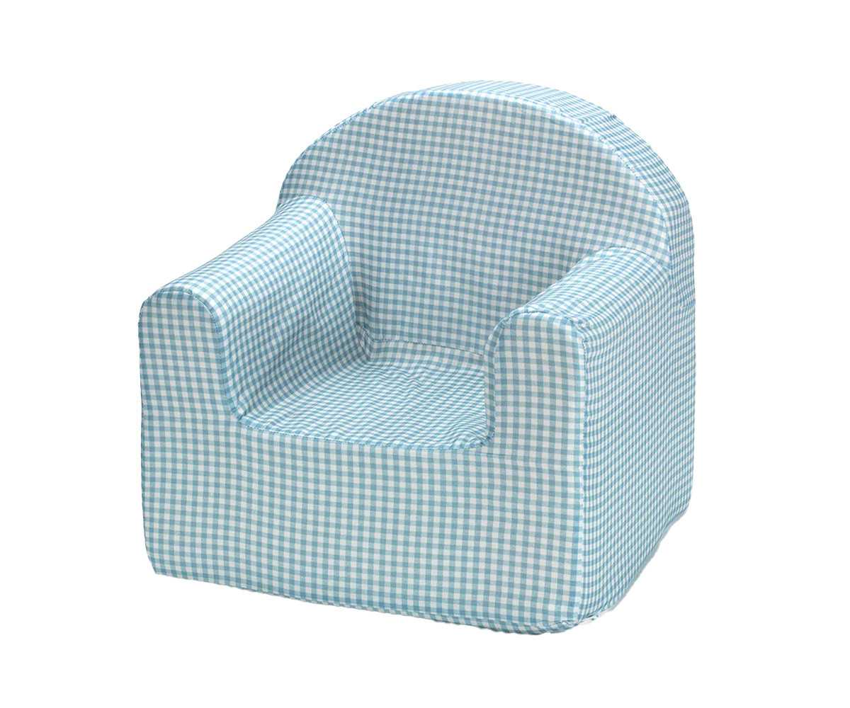Poltroncina per Bambini Vichy Azzurro